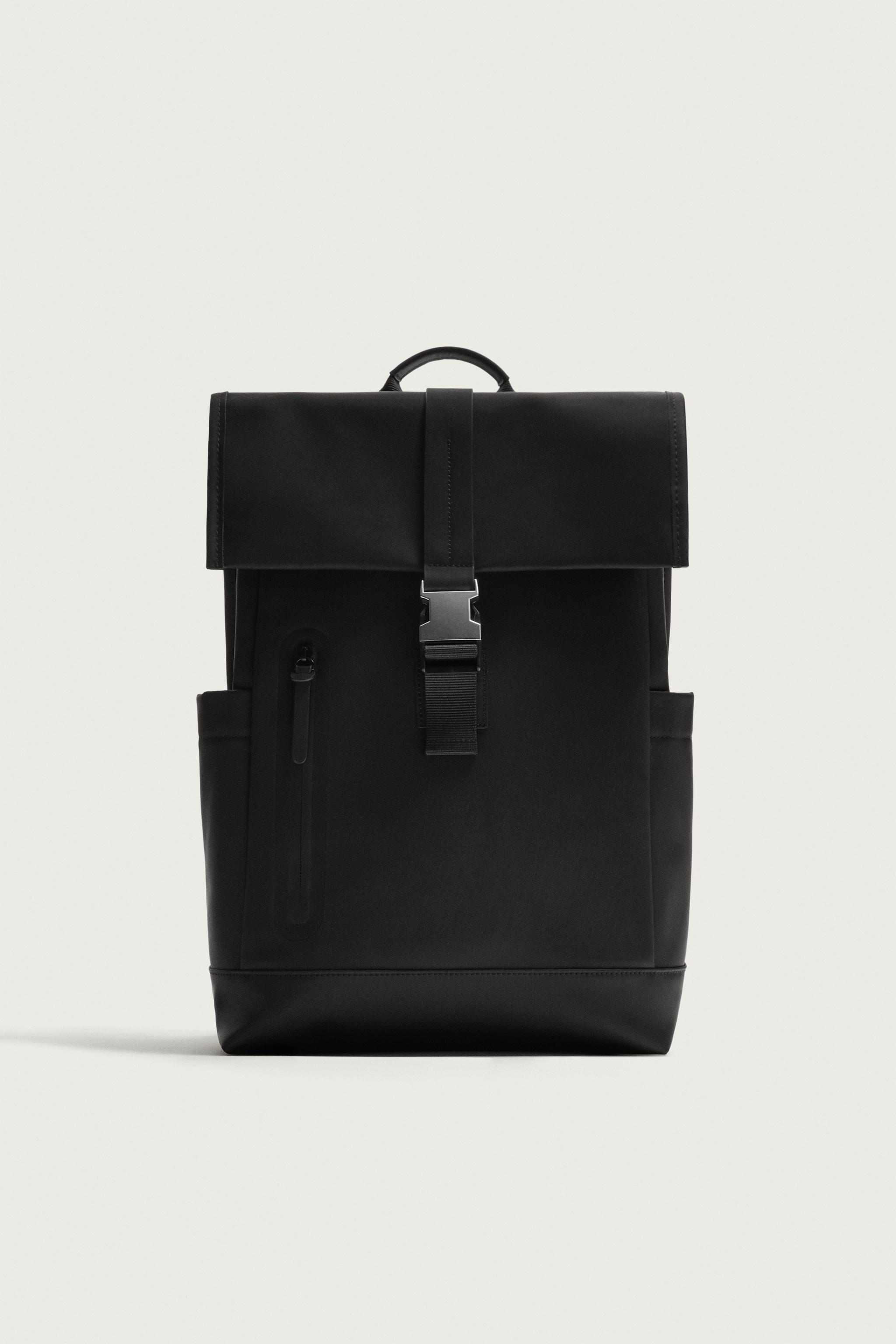RUBBERIZED FLAP BACKPACK